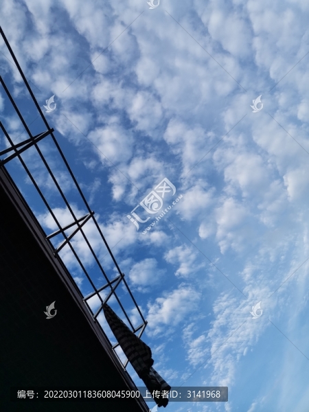 輕松仰望天空