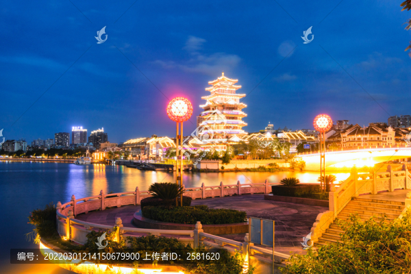 惠州西湖夜景
