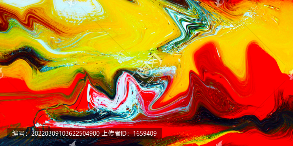 水彩抽象畫