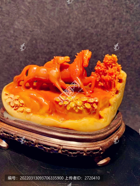 玉雕馬到成功