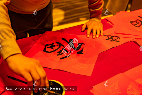 迎春寫福