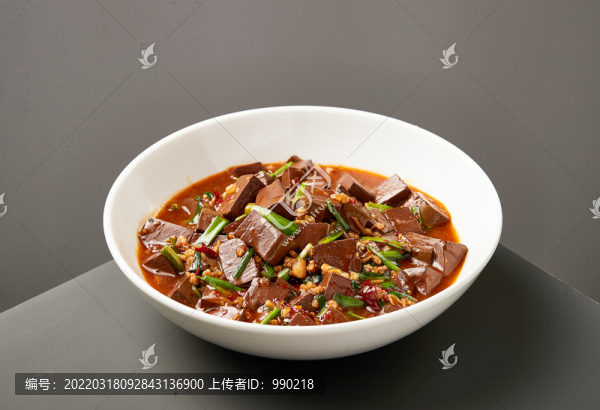 韭菜燒鴨血