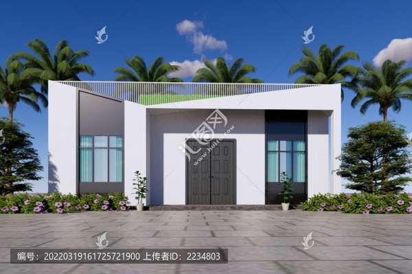一層現(xiàn)代小別墅外觀設計