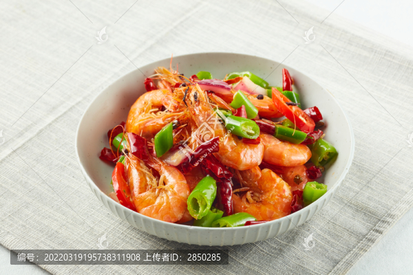 海蝦炒辣椒