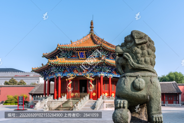 中國遼寧沈陽故宮的大政殿