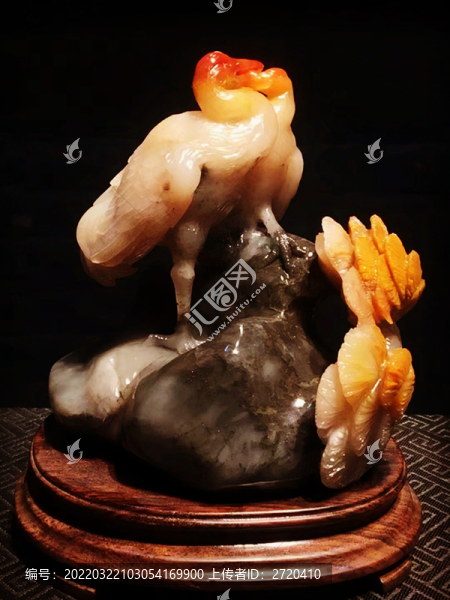 玉雕仙鶴