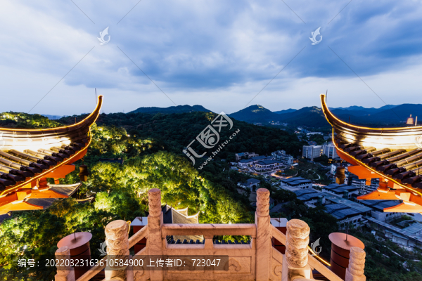 杭州城隍閣夜色