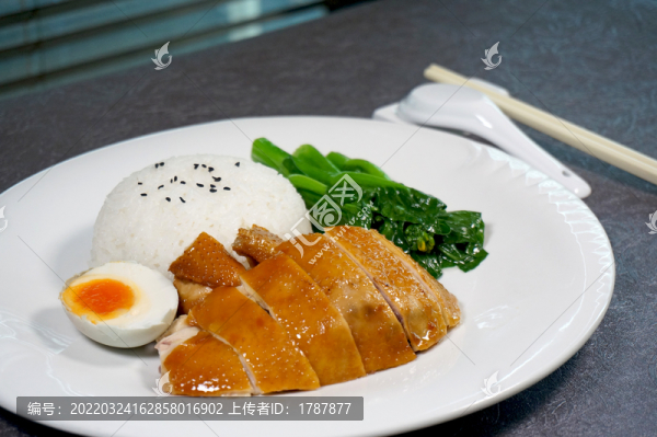 玫瑰露豉油雞飯