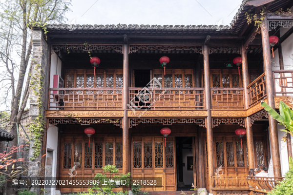 古鎮(zhèn)園林建筑木房屋老門東