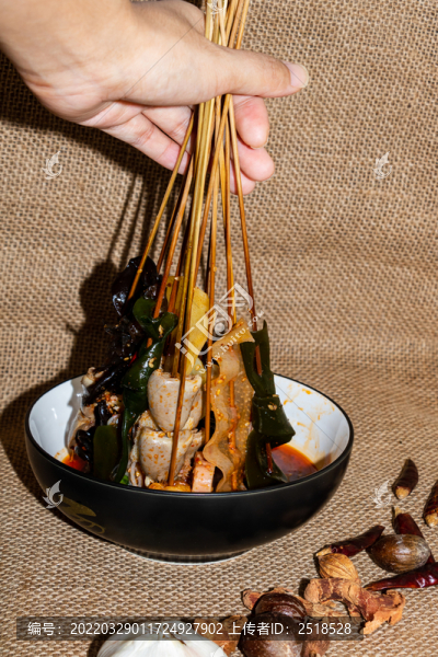 美食攝影麻辣冷鍋串串缽缽雞