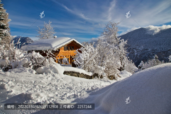 雪山與高原雪景