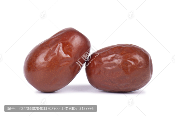新疆大紅棗白底素材圖