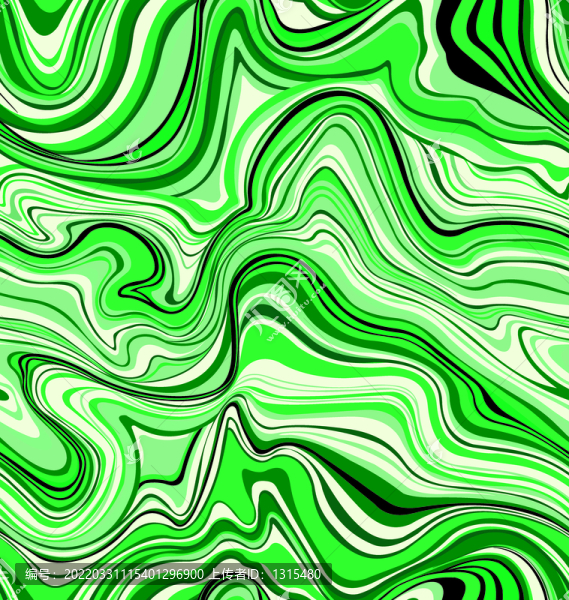 水波紋綠色
