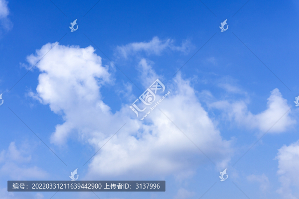 藍(lán)天白云素材背景玄武神龜