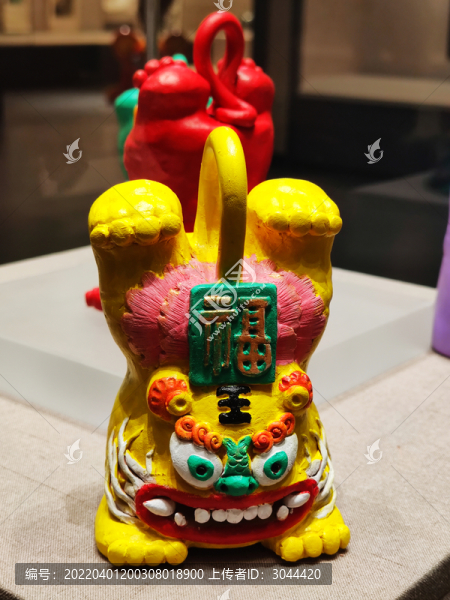 彩繪倒立老虎