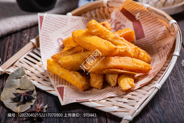 甘梅地瓜條紅薯?xiàng)l油炸