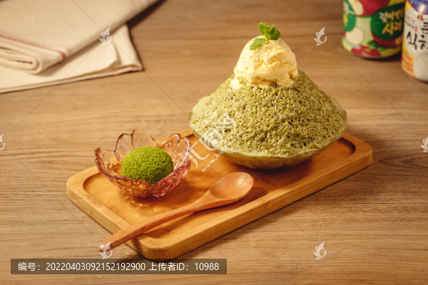 抹茶雪花冰