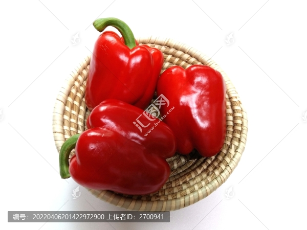新鮮大紅辣椒