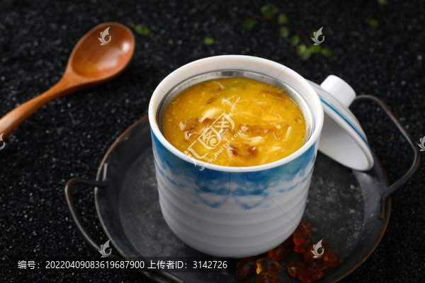 蟹肉桃膠