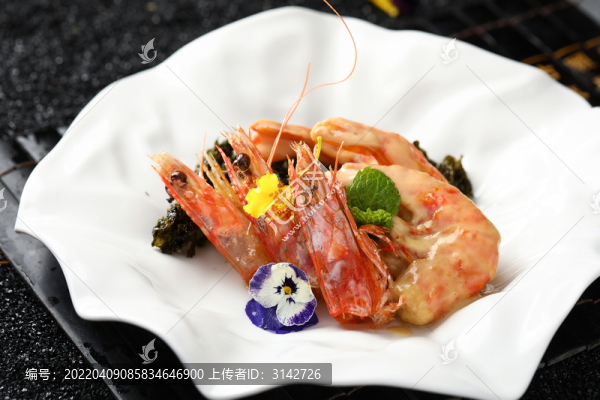 芥末九節(jié)蝦