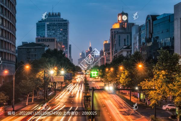杭州慶春路夜景