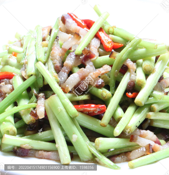 水芹菜炒臘肉
