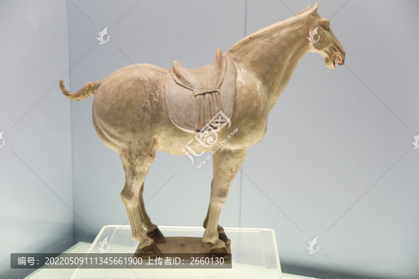 彩色釉陶馬