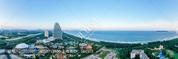 航拍三亞海棠灣亞特蘭蒂斯酒店