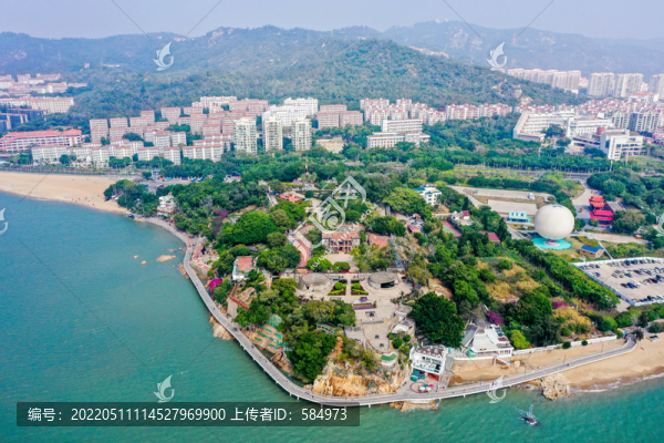 航拍福建廈門胡里山炮臺(tái)