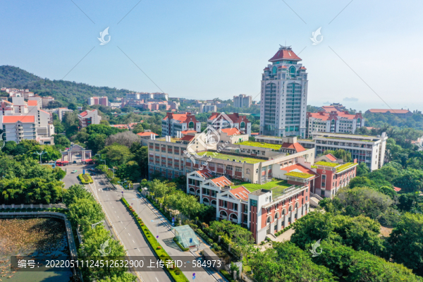 航拍廈門大學(xué)思明校區(qū)校園風(fēng)光