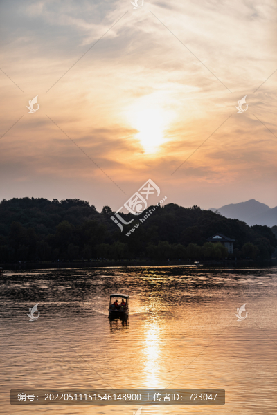 西湖晚霞