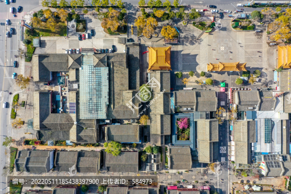 航拍云南昆明官渡古鎮(zhèn)風(fēng)光