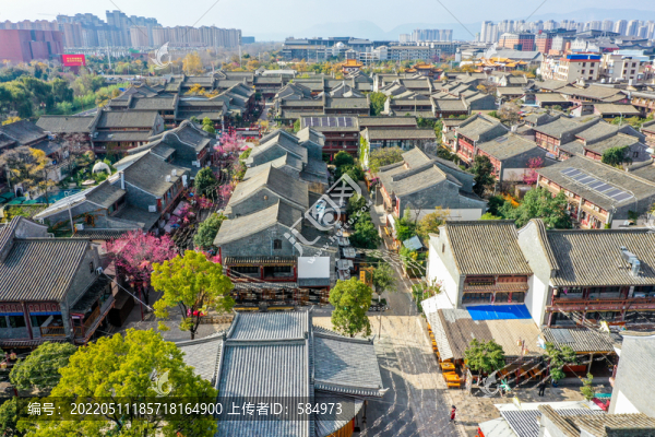 航拍云南昆明官渡古鎮(zhèn)風(fēng)光