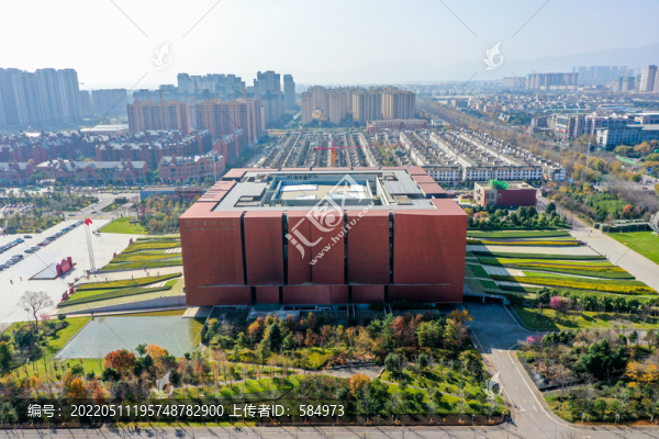 航拍云南省博物館新館