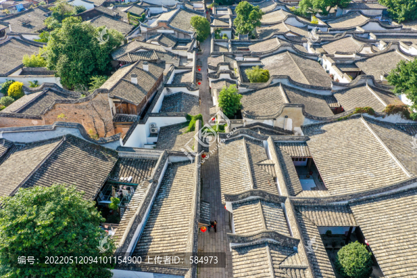 航拍福州三坊七巷歷史文化街區(qū)