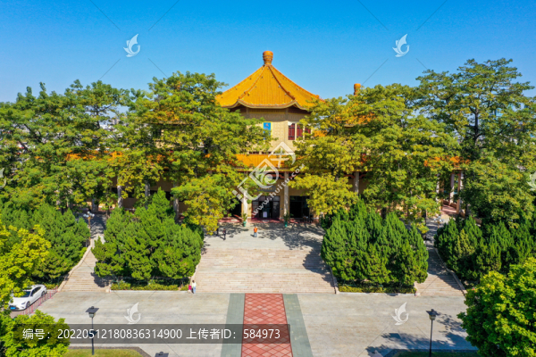 航拍廣東中山孫中山紀(jì)念堂公園