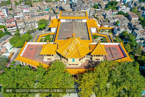 航拍廣東中山孫中山紀(jì)念堂公園