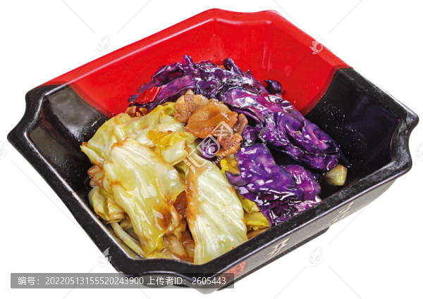 雙色手撕包菜