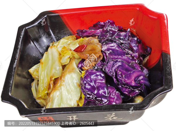 雙色手撕包菜