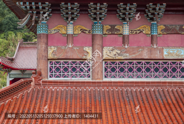 紅色寺廟建筑