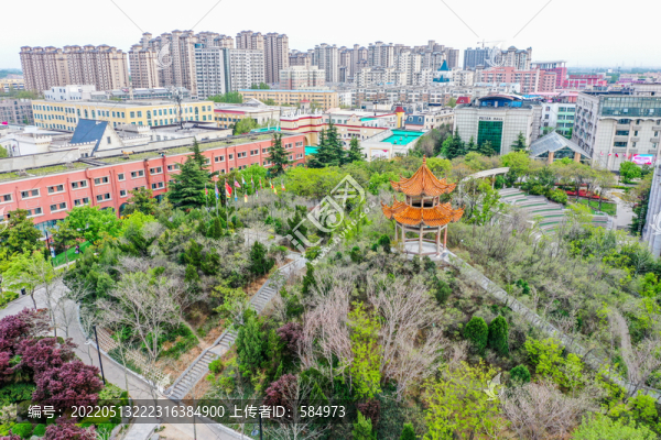 航拍新鄭鄭韓故城韓王陵遺址