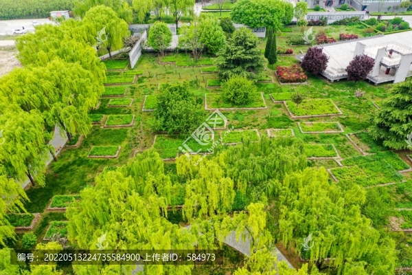 航拍河南新鄭鄭國車馬坑景區(qū)