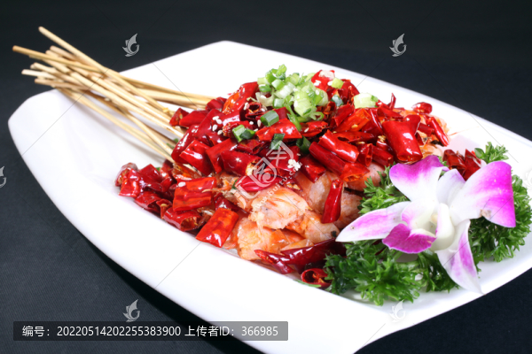 香辣串燒蝦