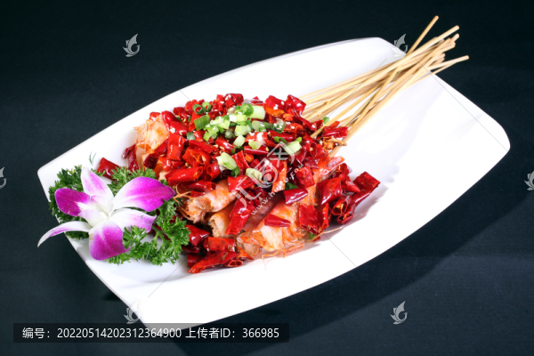 香辣串燒蝦