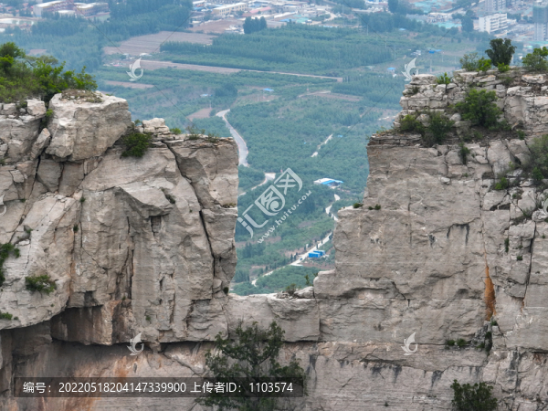 航拍濟南長清馬山