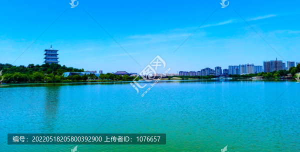 西安世園會(huì)湖泊全景