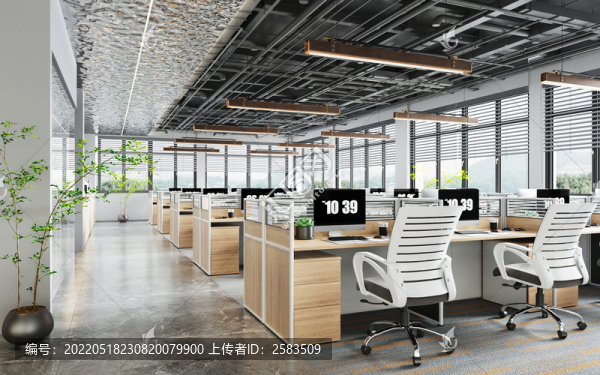 共享辦公室效果圖