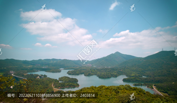 航拍深圳山水風(fēng)光