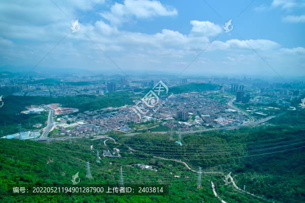 城市風(fēng)光山林城市深圳坪山
