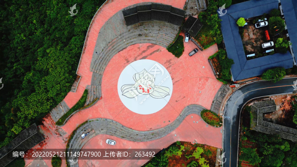 航拍滎經(jīng)蘭花廣場